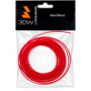 3DW - ABS filament 1,75mm červená, 10m, tisk 220-250°C D11604