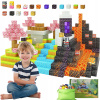 VEĽKÁ SADA MAGNETICKÝCH KOCIEK MINECRAFT, VZDELÁVACIA STAVBA 79 KOCIEK