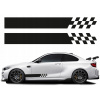NÁLEPKY na AUTO BOČNÉ PRUHY KOCKOVANÉ 100cm 2 ks