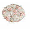 Bellatex Sedák Adéla kulatý prošívaný, Lilie losos - průměr 40cm