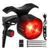 Červená lampa na bicykel Trizand