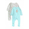 Dojčensky overal - PAJACYK ELEFUN 92 BEIGE, tyrkysová, multicolor (2 PAJAC PAJACE PAJACYK SLEPE NEZORY LISEM *92)