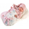 Llorens 84450 NEW BORN realistická bábätko so zvukom a mäkkým látkovým telom 44cm