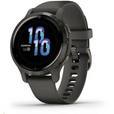 Garmin GPS sportovní hodinky Venu2S Slate/Black Band, EU 010-02429-10