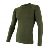 SENSOR MERINO DF pánské triko dl.rukáv safari green 17200031-03