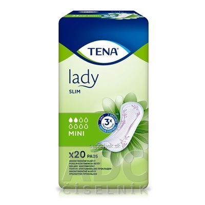 TENA Lady Slim Mini inkontinenčné vložky 1x20 ks, 7322540852486