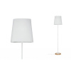 PAULMANN Stojací lampa Neordic Stellan látkové stínidlo bílá / dřevo 79634