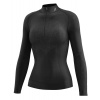 funkční triko s dlouhým rukávem ke krku zip K-THERMO, dívčí TECSO (černá) 8-10 let