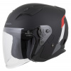 Otevřená helma CASSIDA Reflex 2.0 Safety, (matná černá, červená, šedá, stříbrná), vel. M