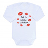 Detské body s potlačou New Baby Boli tu babička s dedkom 62 (3-6m)