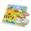 Bigjigs Toys vkladačka so zvukom Farma