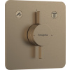 Hansgrohe Sprchová a vanová baterie DuoTurn Q bez podomítkového tělesa kartáčovaný bronz 75414140