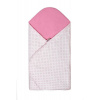 T-Tomi Rychlozavinovačka, bílá, malé růžové puntíky, 80 x 80 cm