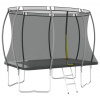 vidaXL Súprava trampolíny obdĺžniková 274x183x76 cm 150 kg - Sivá - 112098-190887