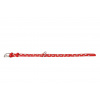 COLLAR Kožený obojok s hviezdami Glamour, 21-29cm/12mm, červená