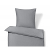 Tchibo - Posteľná bielizeň z bavlny a saténu - farba: sivá