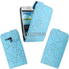 Kožený obal Samsung Galaxy S III Mini – Diamond Flip – modrá