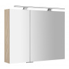 Sapho MIRRÓ galérka s LED osvetlením, 90x70x16cm, brest Bardini SPH MC090-0013