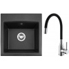Set Alveus (dřez Gem 10 Black 91 + baterie Mintas Černá/Chrom) SETA23233