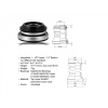 Hlavové zloženie AUTHOR ACO-HS40 Integrated (28.6/ 41.8/ 51.8/ 39.8mm) (čierna)