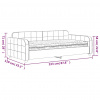 vidaXL Denná posteľ s matracom modrá 100x200 cm zamat - Modrá - 227280-237365