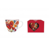 DUO - Hrnček 460ml COLORFUL HEARTS 4, v darčekovej krabičke, porcelán
