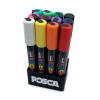 Sada fixiek POSCA-5M s plagátovou farbou, 12 ks + ORGANIZÉR