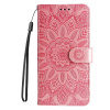 Peňaženkové puzdro Embossing Pattern Slnečnica ružové – Google Pixel 9a