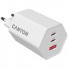Nabíjačka do siete Canyon HEXAGON 65 GaN 65W 2xUSB-C/1xUSB-A (CND-CHAHEX65W) biela