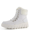 Rieker šnurovacia členková obuv na platforme biela Y3502-80 - 39
