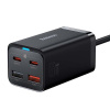 Baseus CCGP040101 GaN3 Pro 65W 2xUSB/2xType-C čierny rýchlonabíjač