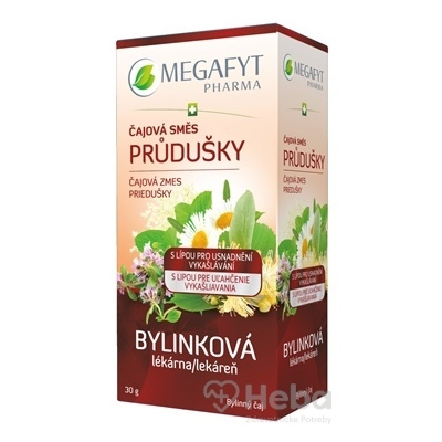 MEGAFYT Bylinková lekáreň Čajová zmes PRIEDUŠKY bylinný čaj, s lipou, 20x1,5 g (30 g)