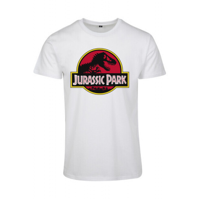 Mr. Tee Detské tričko Mr. Tee Jurassic Park Logo Tee Biela - S