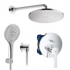 Grohe Lineare SET - Sprchový systém pod omietku, Lineare, páková batéria - kompletná sada, chróm