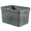 Kôš Curver® INFINITY RECYCLED 17L, antracit, 36x27x22 cm