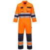 PORTWEST HI-VIS NANTES TX55 / Reflexná kombinéza - HV oranžová/námorná modrá M