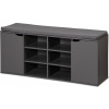 KESPER Regál na topánky so sedadlom s 2 dvierkami a 6 priehradkami 103 x 48 x 30,5 cm KESPER 15919