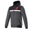 ALPINESTARS Bunda CHROME STREET HOODIE HONDA kolekcia (čierna/sivá/červená, veľ. M) 100