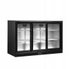 Minibar prosklené posuvné dveře, černá | TEFCOLD DB301S-3