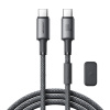 Neobmedzená séria Joyroom S-A50, 60 W, kábel USB-C – USB-C s magnetickým organizérom 1,2 m – sivá (Neobmedzená séria Joyroom S-A50, 60 W, kábel USB-C – USB-C s magnetickým organizérom 1,2 m – sivá)