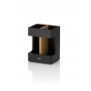 KELA Držiak na zubné kefky Cube polyresin black KL-23688