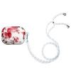 AppleMix Puzdro/kryt pre Apple AirPods Pro - Gumené - Šnúrka na zaväzovanie - Glamour Flowers