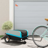 zahrada-XL Vozík za bicykel, čierno modrý 30 kg, železo 94058