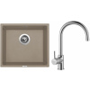 Set Sinks G7854 (dřez Frame 457 Truffle 54 + baterie Vitalia Chrom - lesklý)