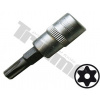 Nástrčný bit 3/8'', T20 Torx vŕtaný, krátka, CRV, TRIUMF