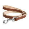 Kožené vodítko Collar Soft - 122cm, 13mm - hnedo - béžové