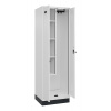 Šatňová skriňa C+P Cabo-Plus, 4 oddelenia, 1200 x 500 x 1950 mm, sivá, podstavec