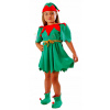 Kostým pre dievča - Elf šaty elf 98/104 cm maskovanie (Elf, kostým Elf, Mikołaj Helper 98-104 PL PRO)