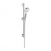 Hansgrohe Crometta, sprchová súprava 1jet so sprchovou tyčou 65 cm, biela/chrómová, HAN-26533400