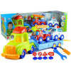 LEAN TOYS Sada policajných hasičských vozidiel